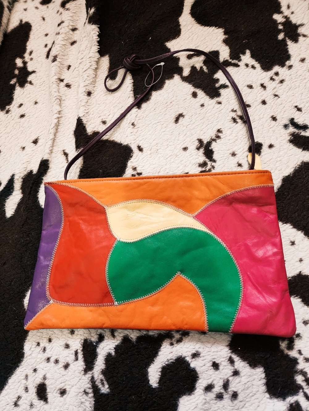 WOMEN'S 80'S CLUTCH/CROSSBODY - RAINBOW